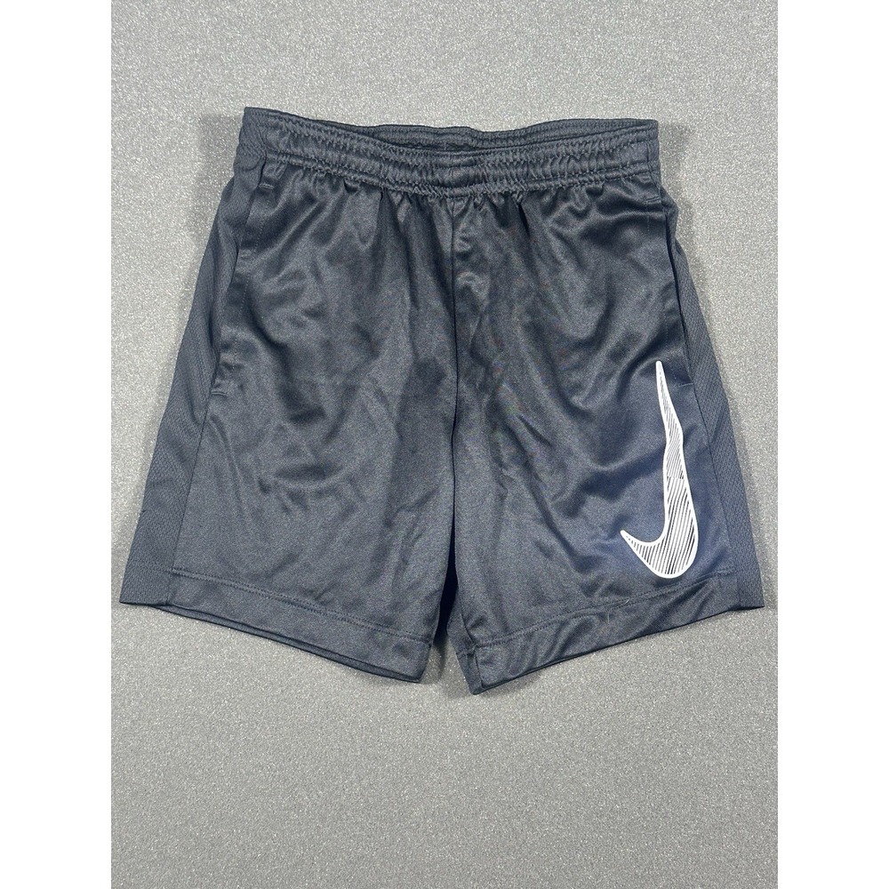 Nike Dri Fit Training Shorts Boys Youth Small Black W Nike Check Performance